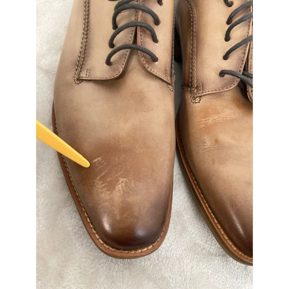 Joseph Abboud Mens Tan Leather Derby Dress Shoes 40G4W00015 Size 8.5